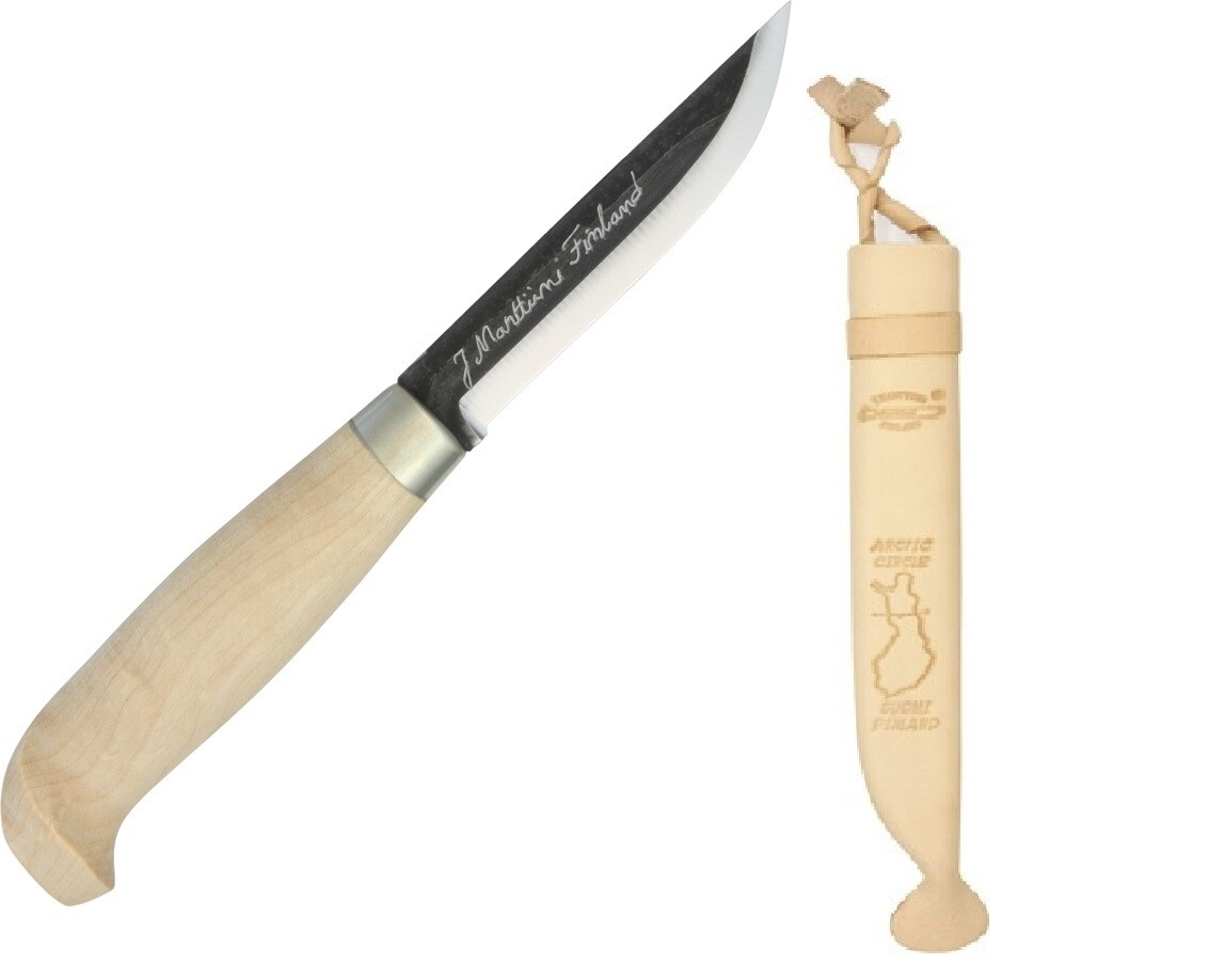 Marttiini Artic Circle Fixed Knife 3.50" Carbon Steel Blade Birch Handle 121019