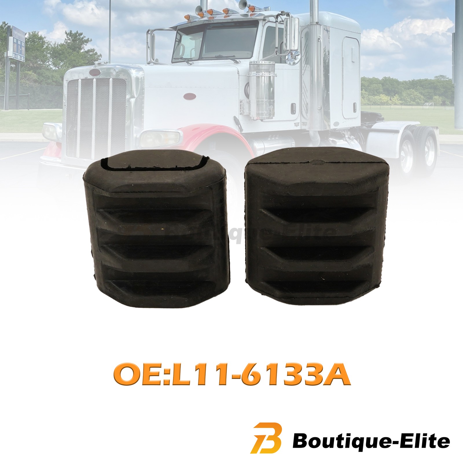 Pair Of Upper Hood Guide For 2008-2023 Peterbilt 388 389 MPB75133 L11-6133