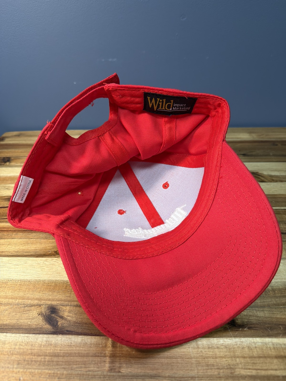 Milwaukee Tool Logo Red Adjustable Baseball Cap Hat Wild Impact