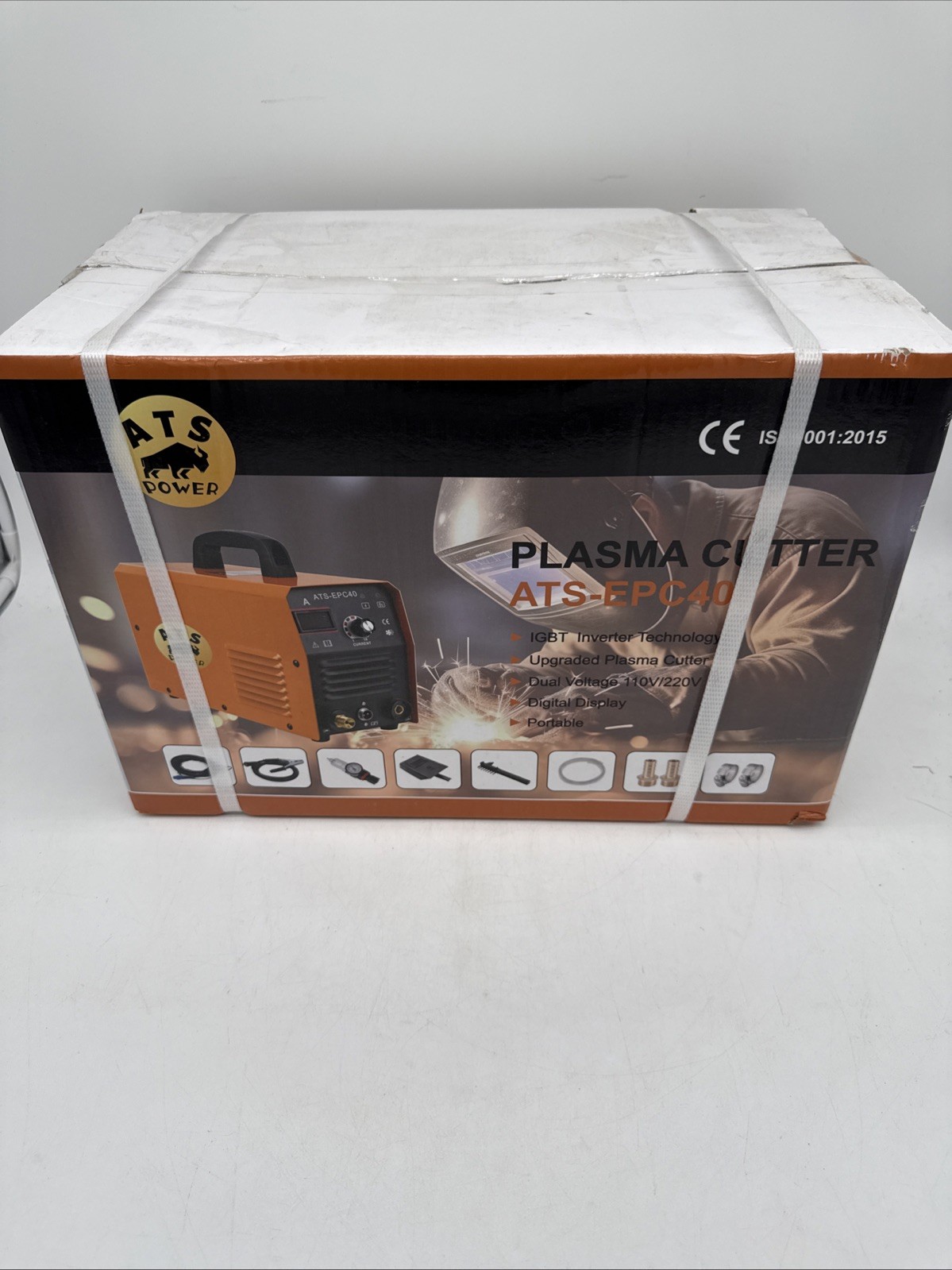 ATS EPS40 IGBT Inverter Plasma Cutter 110/220V 10-40A, Cut 12mm, Digital Display