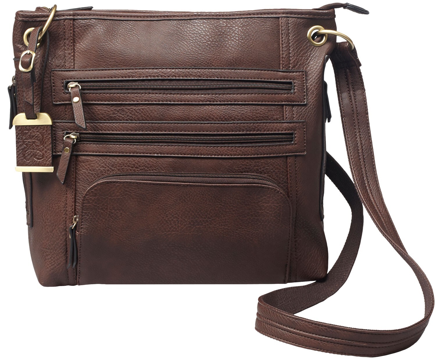 Bulldog BDP039 Cross Body Conceal Carry Purse For Small Pistols & Revolvers Brow