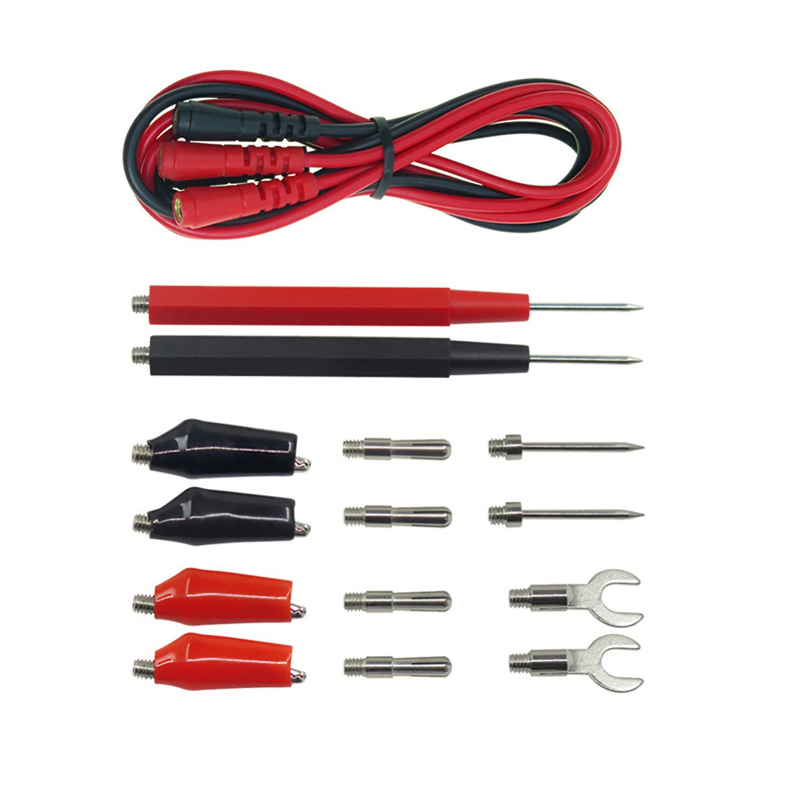16Pcs Multifunction Digital Multimeter Probe Test Leads For Volt Meter