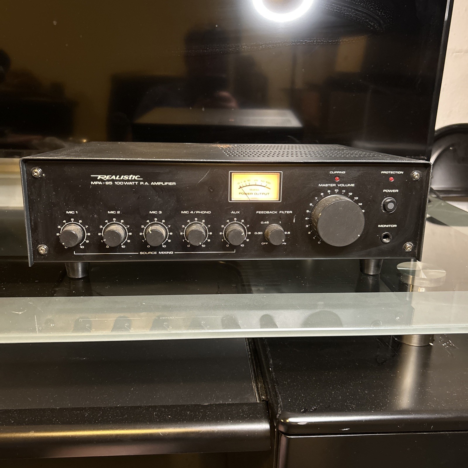 Vintage Realistic MPA-95 100 Watt PA Amplifier Model 32-2036