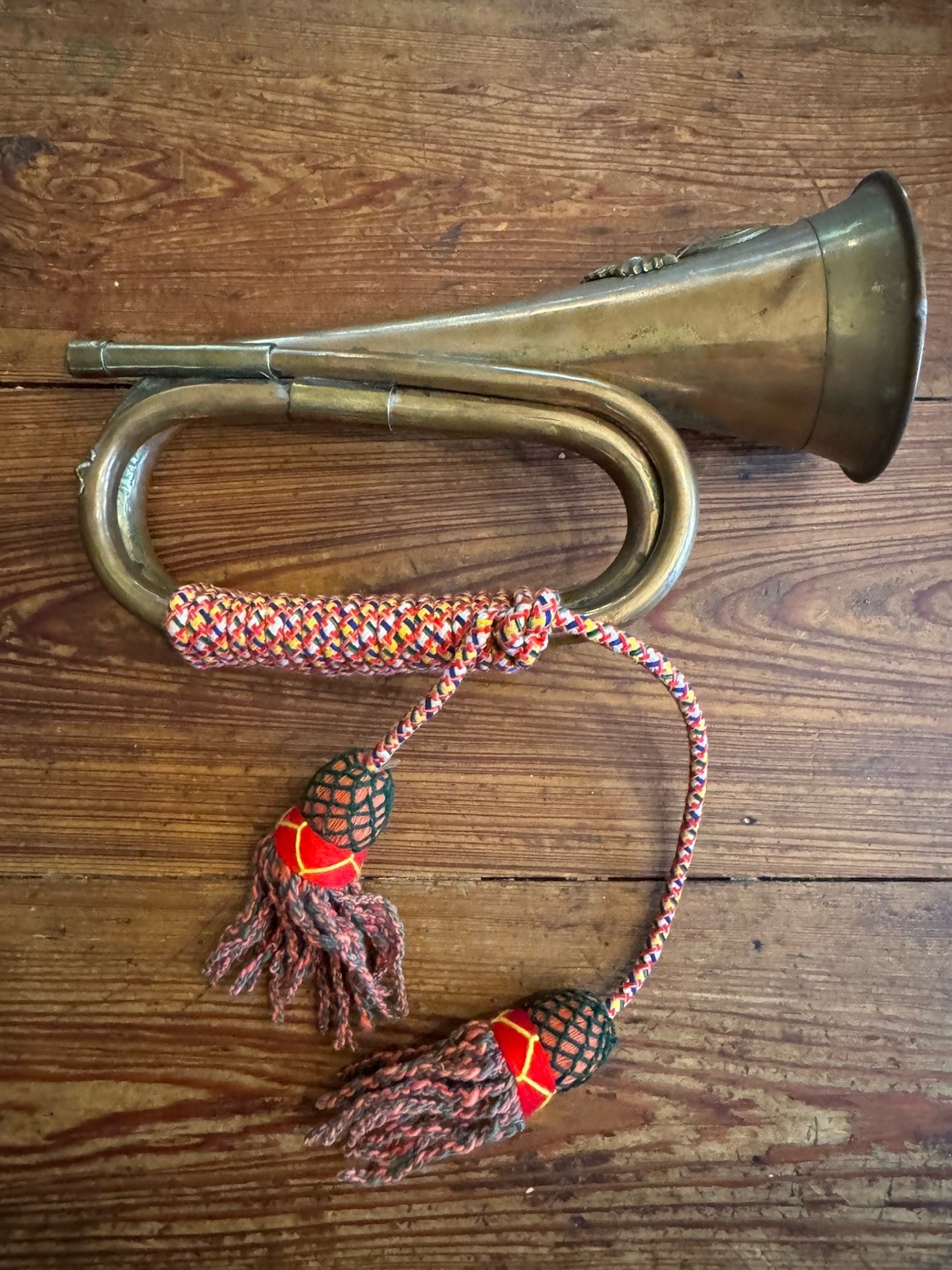 Copper and Brass Bugle with Tassels Royal Welsh Fusiliers 23rd Regiment of Foot