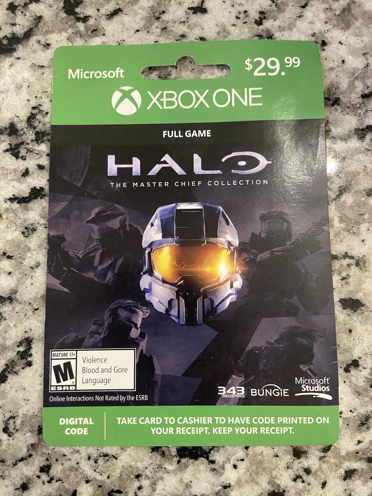 Halo Xbox One Giftcard Master Chief Collection