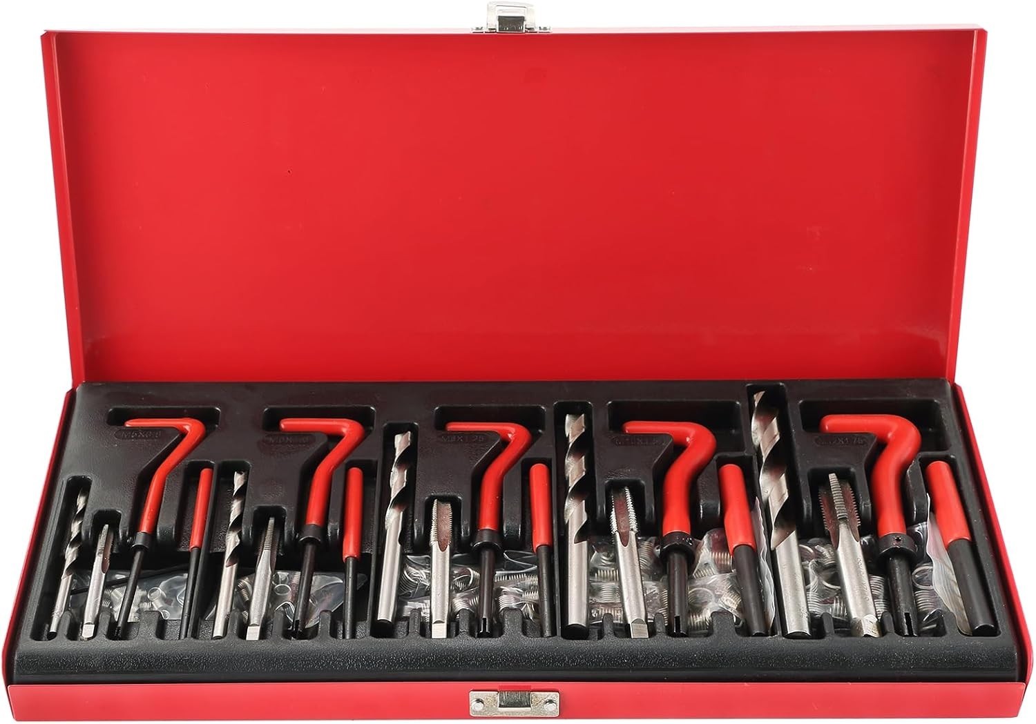 131PCS Thread Repair Kit: HSS Drill Bits & Inserts for Professionals