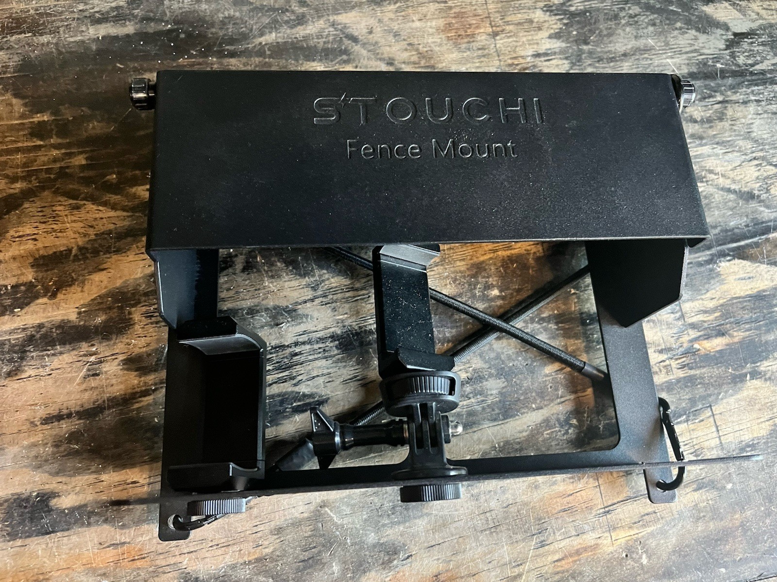 Stouchi Game Changer Mounting Kit, Fence Mount with Adjustable Sun Shade