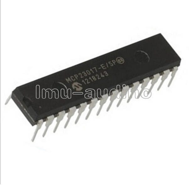 MCP23017E/SP DIP28 MCP23017 16Bit I/O Expander with I2C Interface IC