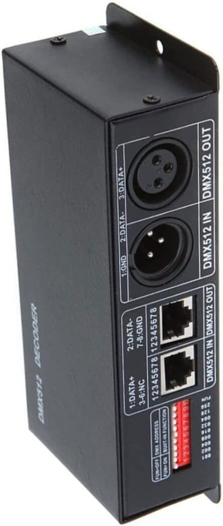 3CH DC12-24V RGBW DMX 512 Decoder LED Controller RGB LED DMX512 Decoder DMX512