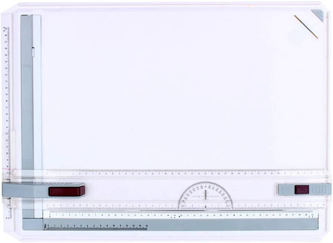Drawing Table Board, Adjustable Measuring System Angle Parallel Motion Drawing