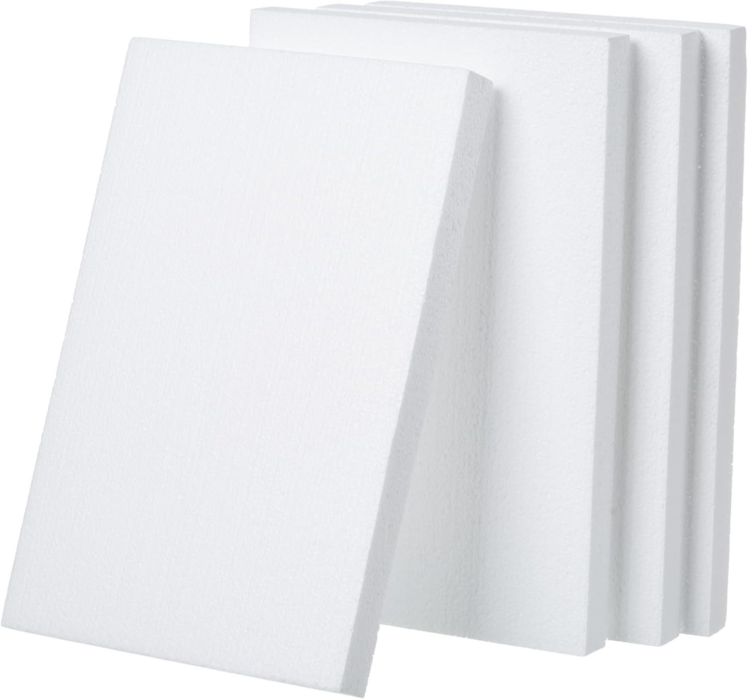 Crafare 12X8X1 Inch Craft Foam Blocks 4 Pack Polystyrene Foam Sheet Rectangle...