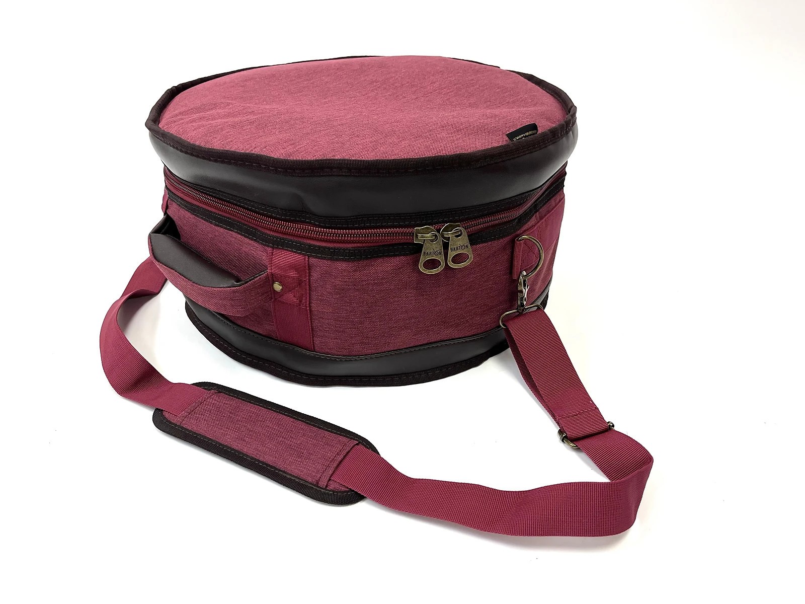 Barton GSP Premium Snare Drum Bag, 14" x 8", Mulberry Truffle