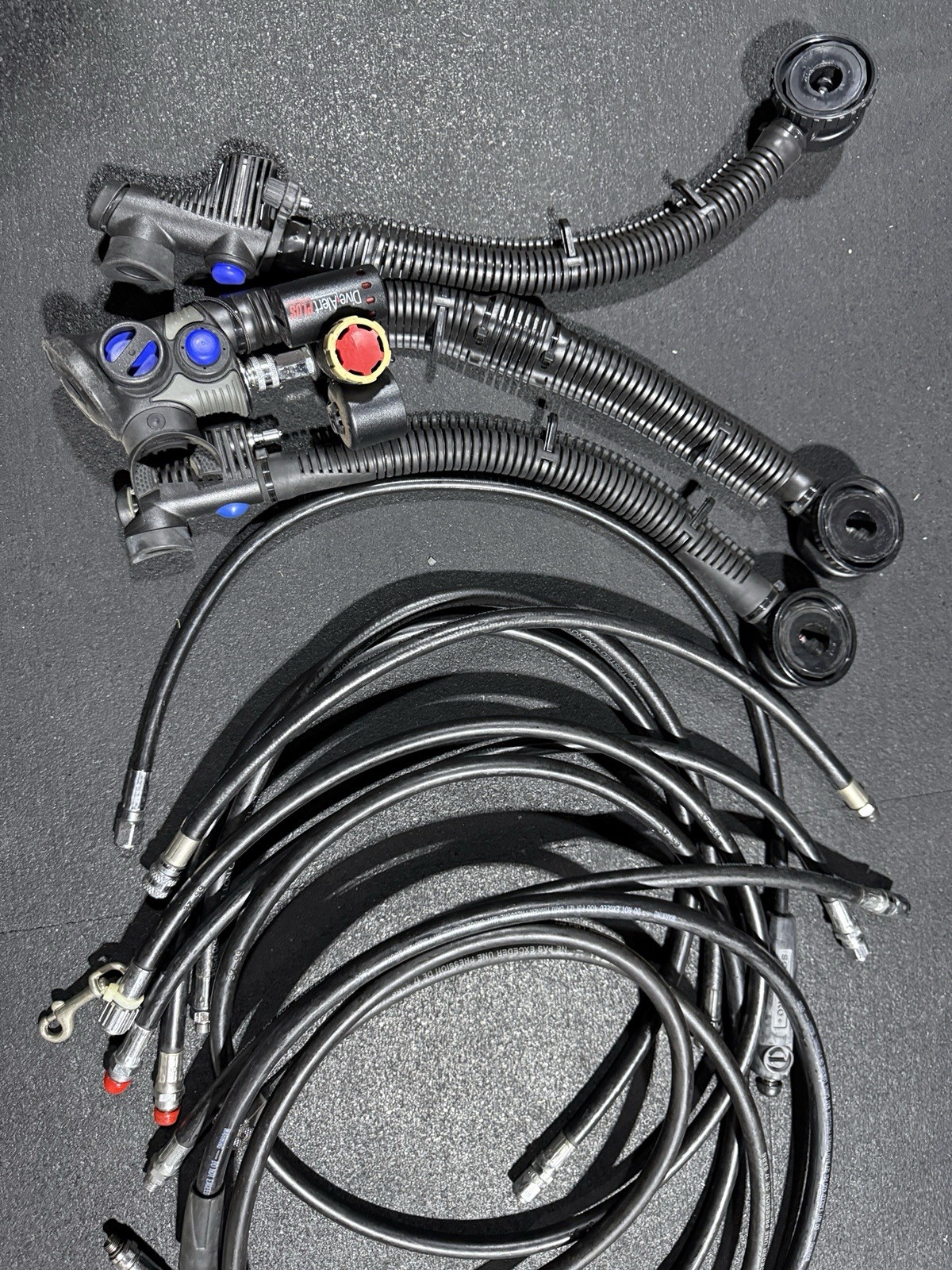 Lot of 10 Scuba Diving Regulator Hoses pressure gauge dive alert plus air source