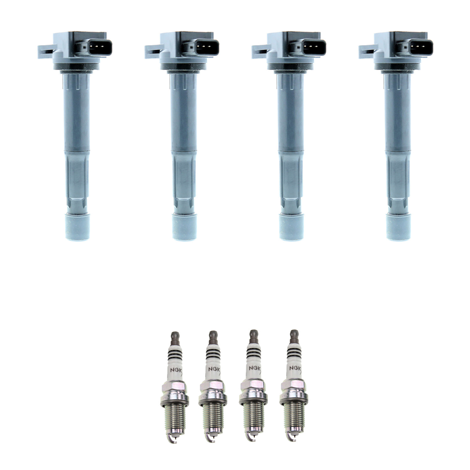 Denso 4 Ignition Coil 4 NGK Iridium Spark Plugs Kit For Acura TSX 2.4 L4 K24A2