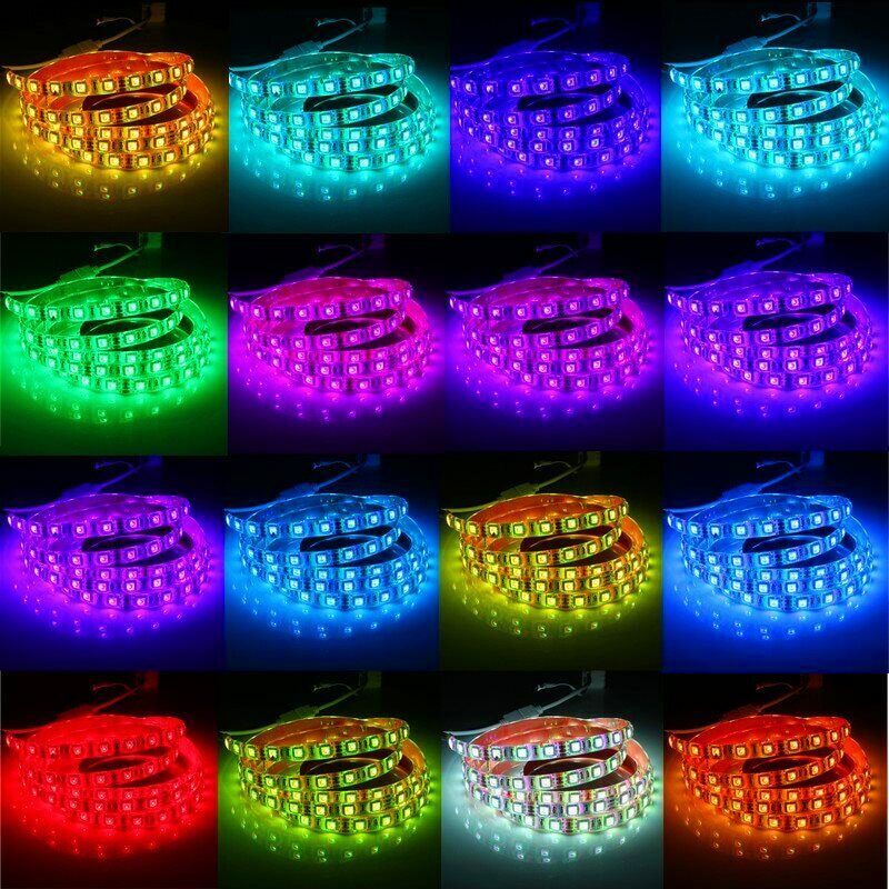 1/2m led RGB Strip light pc case 12V Background PC Computer Molex Connector 4Pin