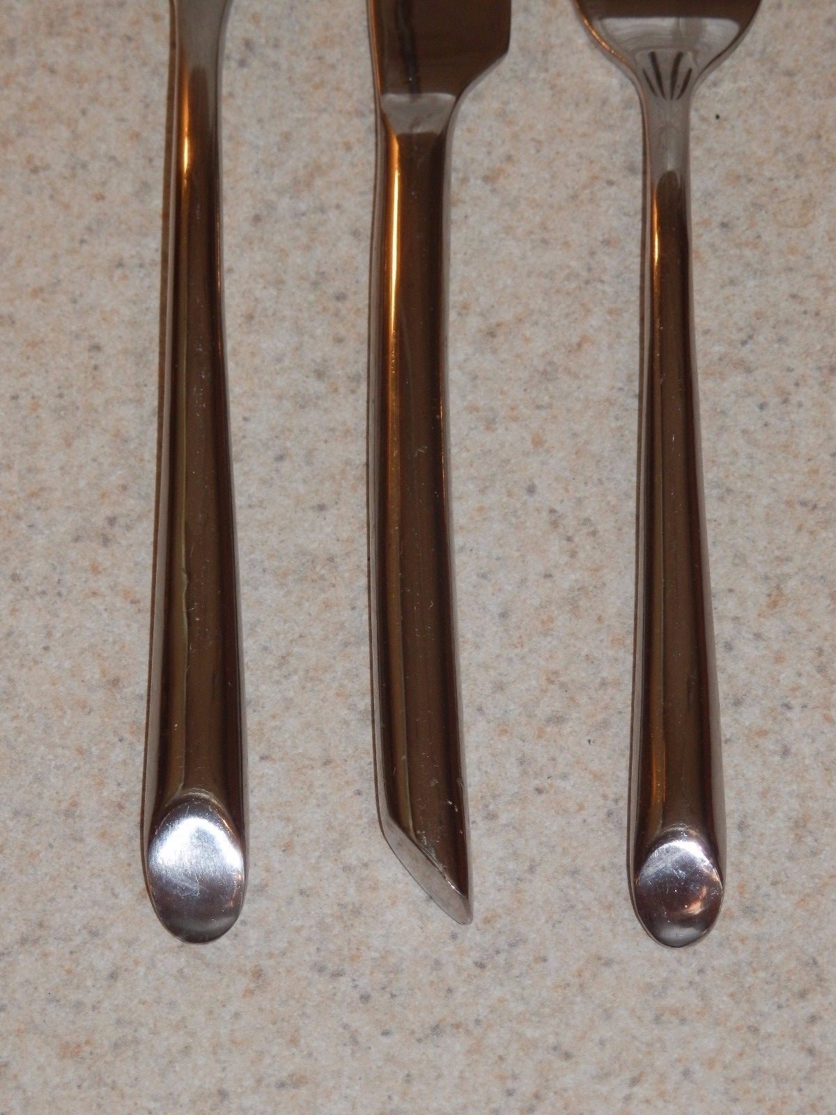 TOWLE STAINLESS FLATWARE WAVE PATTERN 3 PIECE BATCH