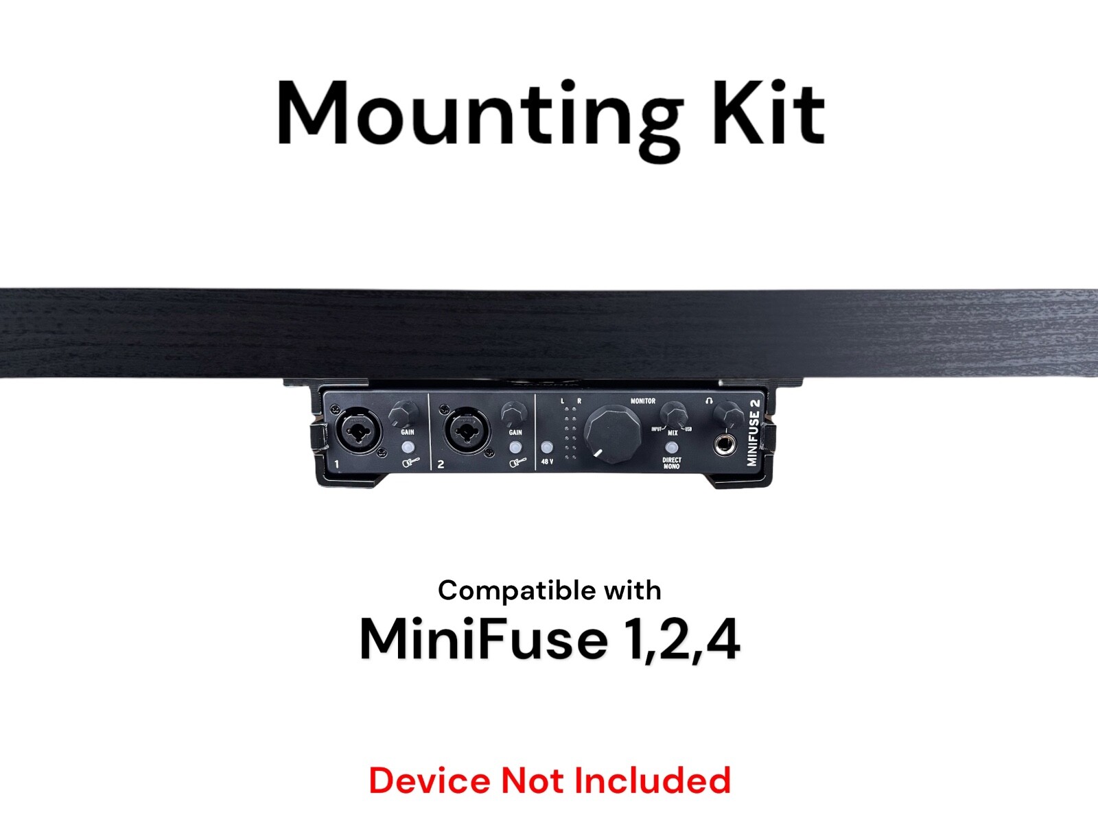 Desk Mount Kit for Arturia MiniFuse 1, 2, & 4 - Under Desk Mount Brackets