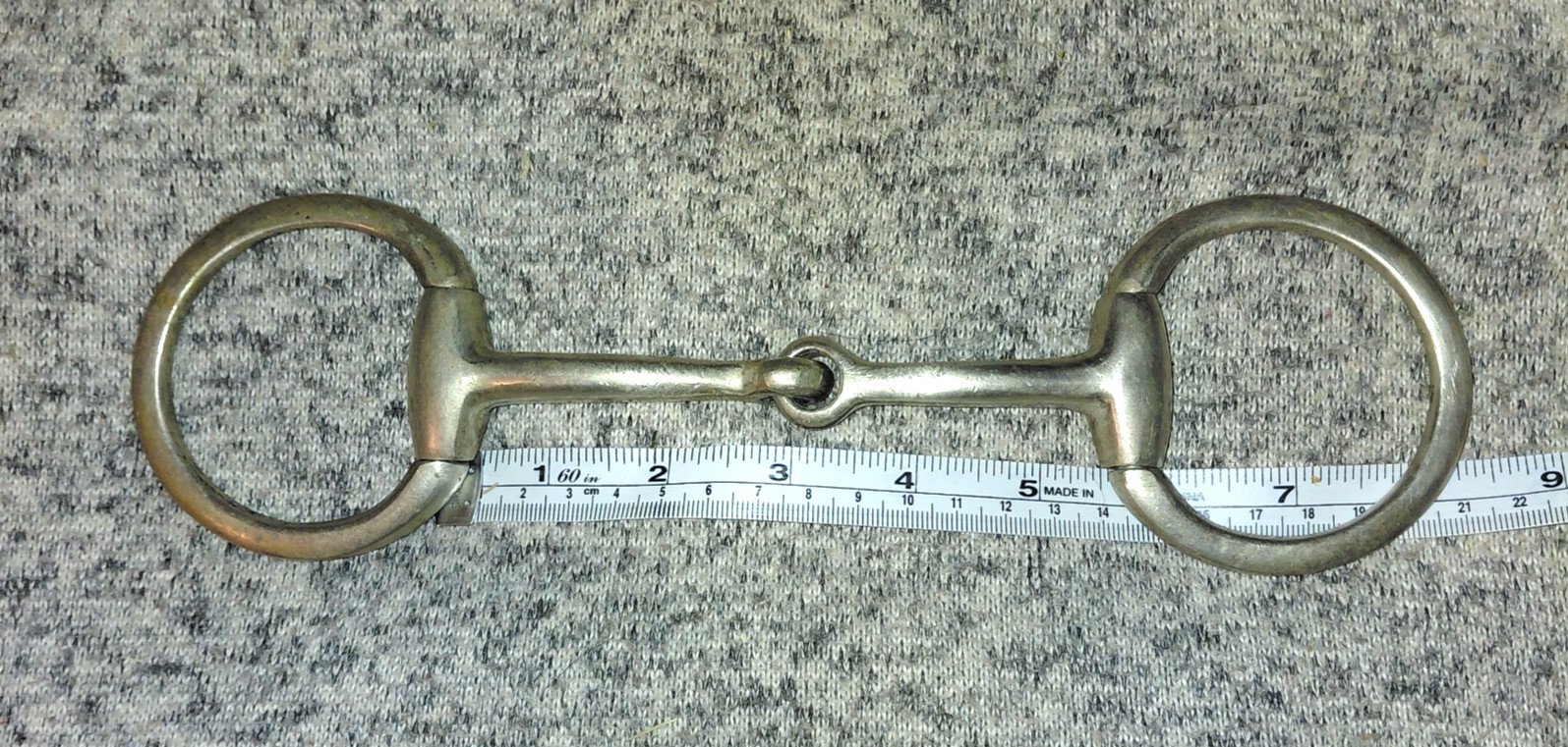 Snaffle Bit Eggbutt Flatcheek 5"