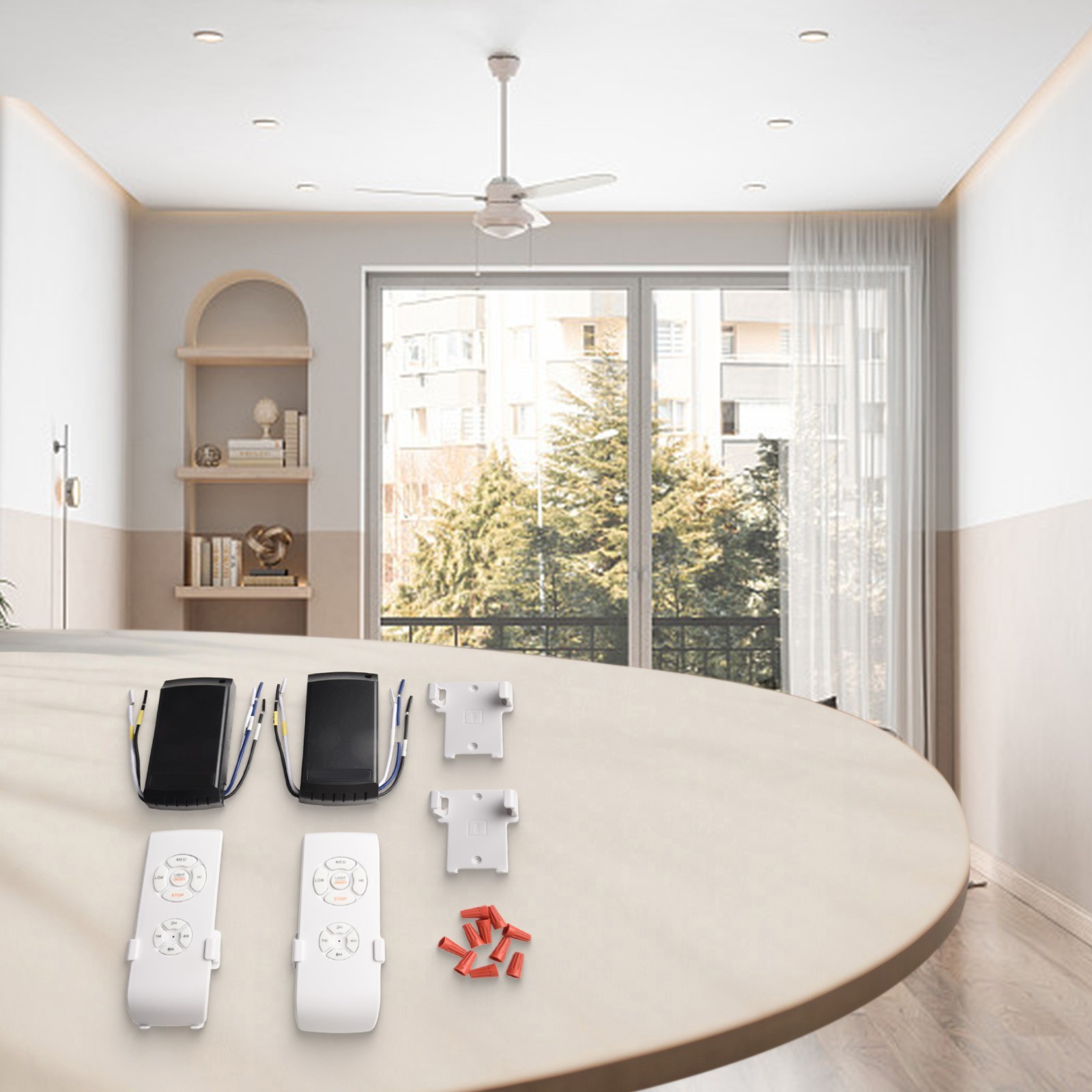 High Quality Ceiling Fan Light Control Kit Stable Receiver Comfortable Grip