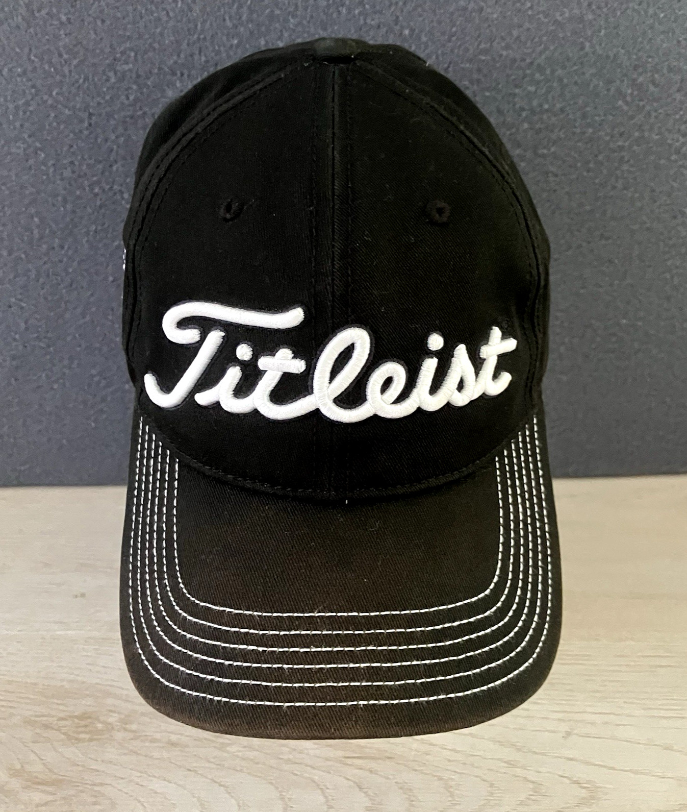 Titleist Mens Black Golf Snapback Hat Cap One Size Greely Golf Association Logo