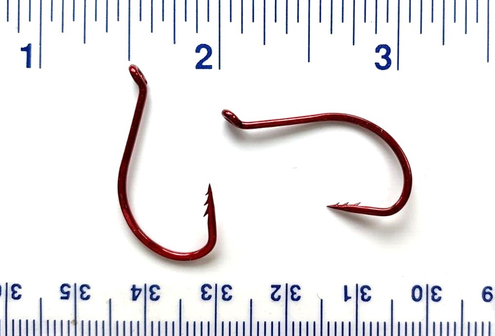 50 VMC fastgrip octopus hooks (various colors and sizes)