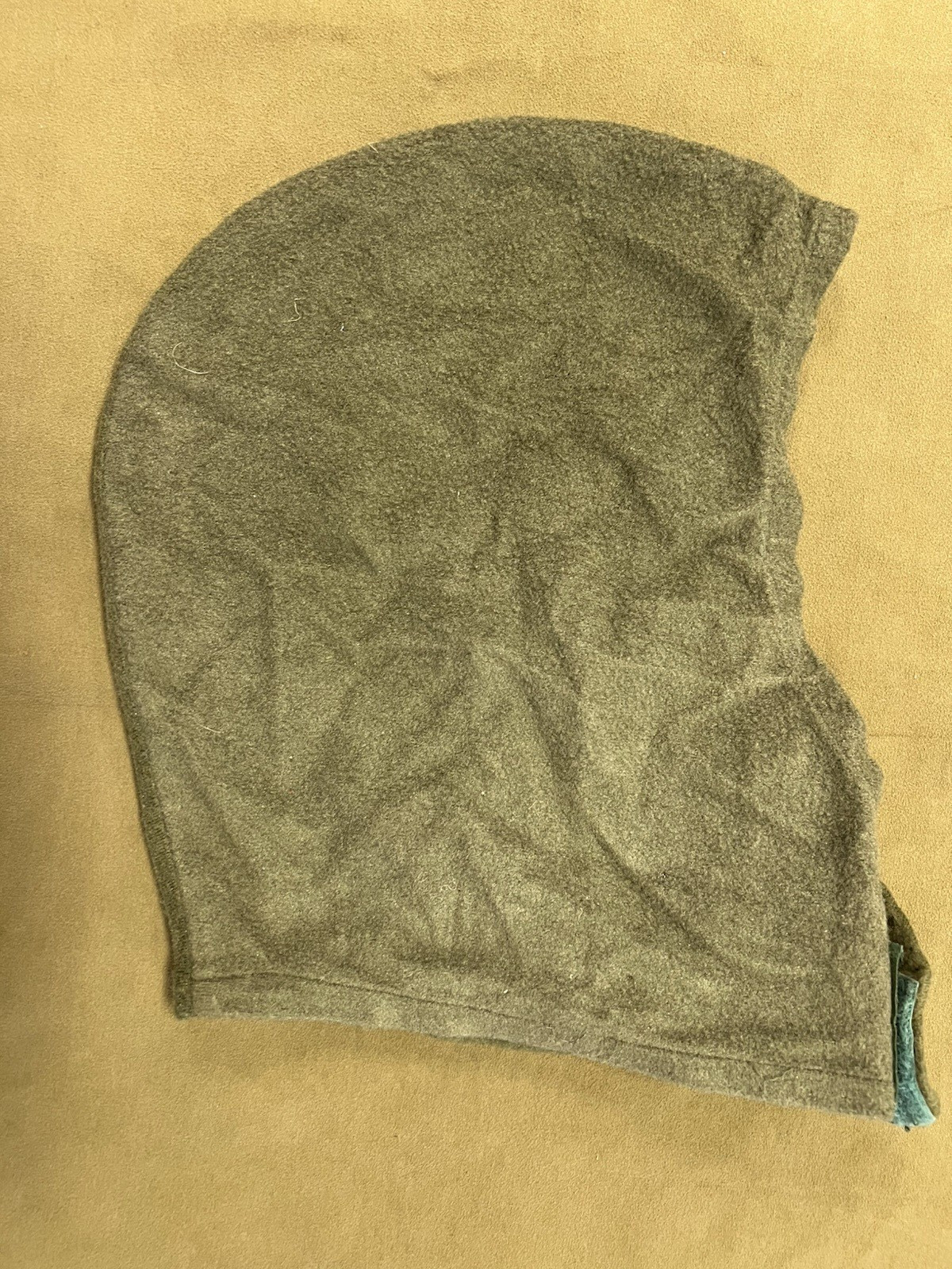 Hood Balaclava Extended Cold Weather GREEN USED
