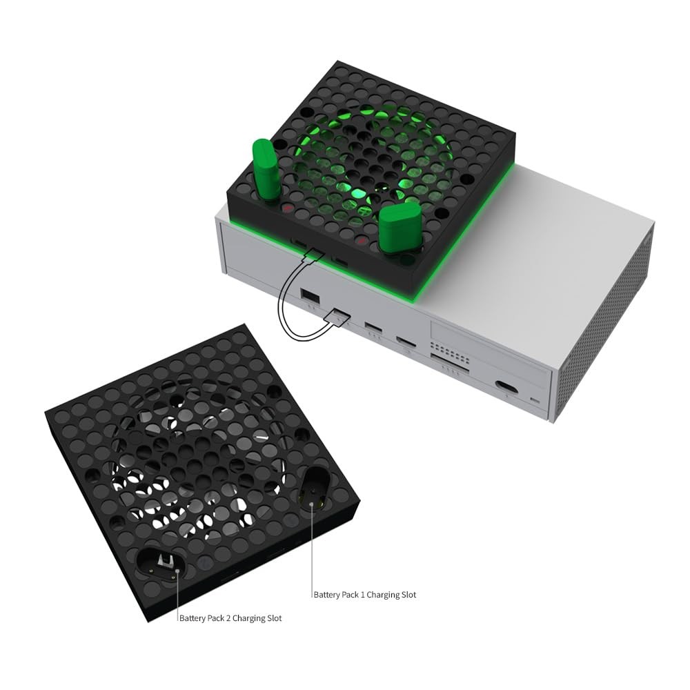 Dobe - Cooling Fan Compatible with Xbox Series X/S with LED Screen,Adjustable...