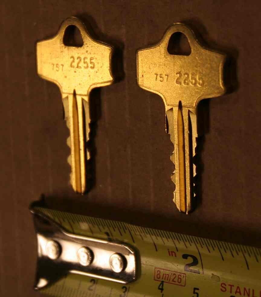Dynamo no. 2255 replacement keys for Foosball & pool tables - 2 for 1 price
