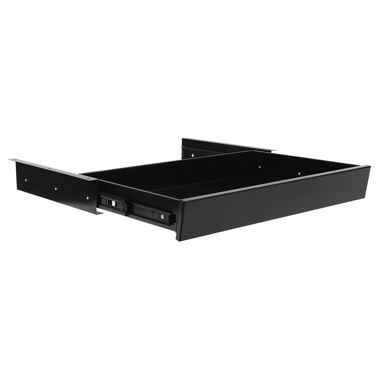 Black Drawer Box Organizer Pull Out Under Cabinet Sliding Shelf Roll Out Tray