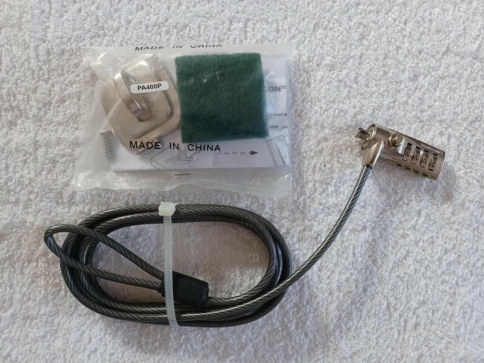 Targus DEFCON Laptop, Monitor, or Computer Cable Combination Lock & Anchor