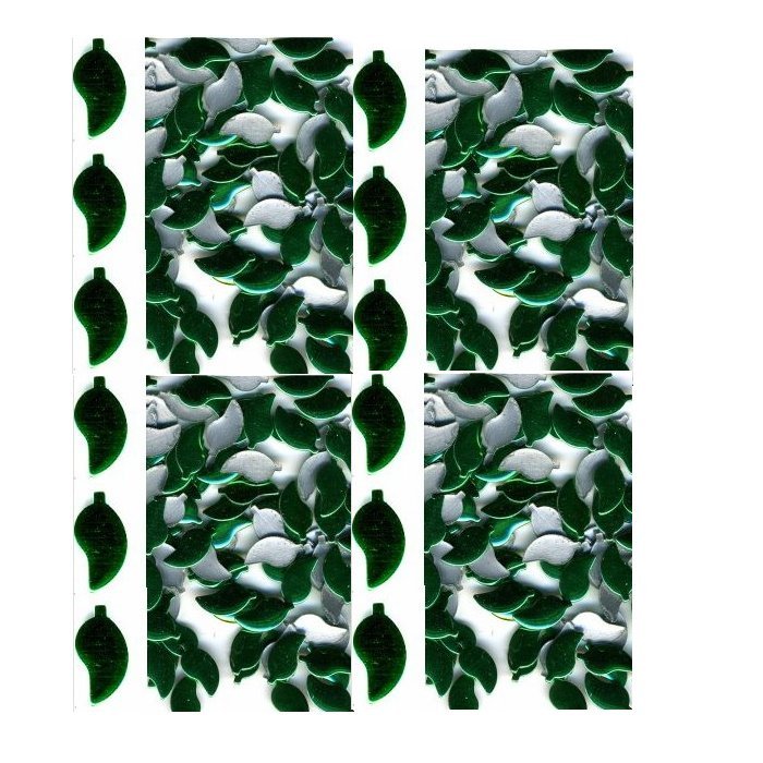 LEAF  Smooth Rhinestuds  5mm Hot Fix  DARK.GREEN 1gr