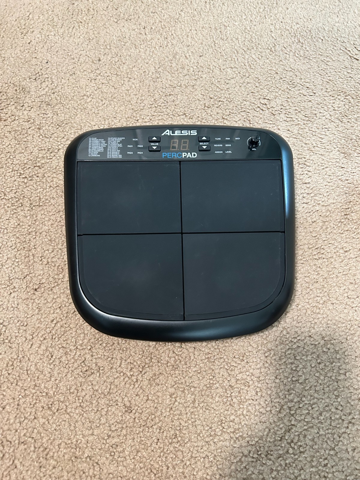 Alesis PERCPAD Percussion Pad - With Adapter