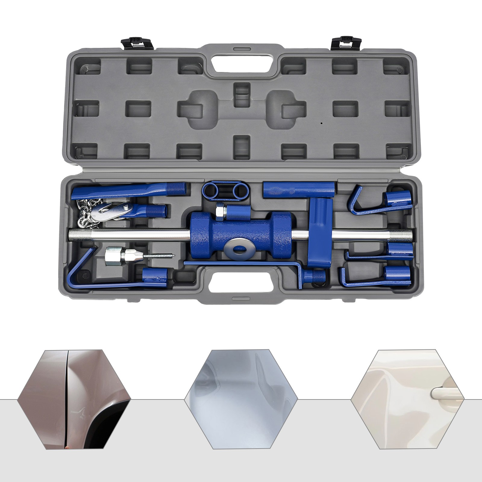 New Dent Puller Automotive Hammer Puller Frame Set Slide Hammer Dent Puller Set