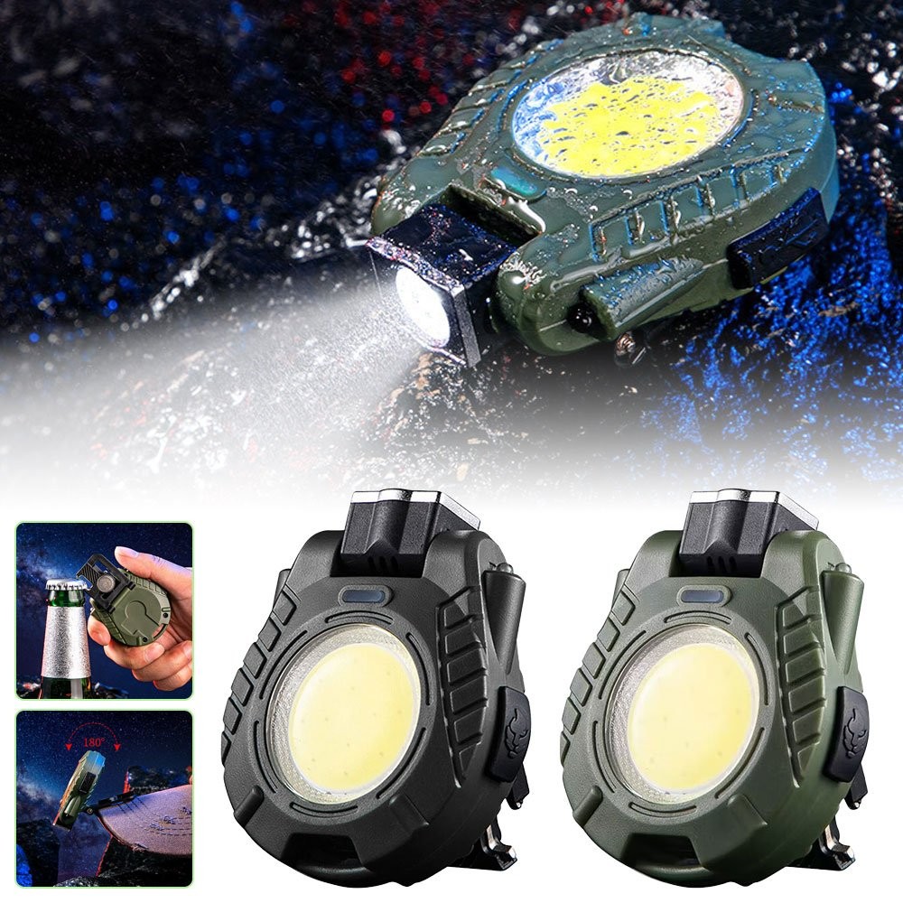 Black Technology Hat Clip Light, Rechargeable Waterproof Hat Lights Clip JQ