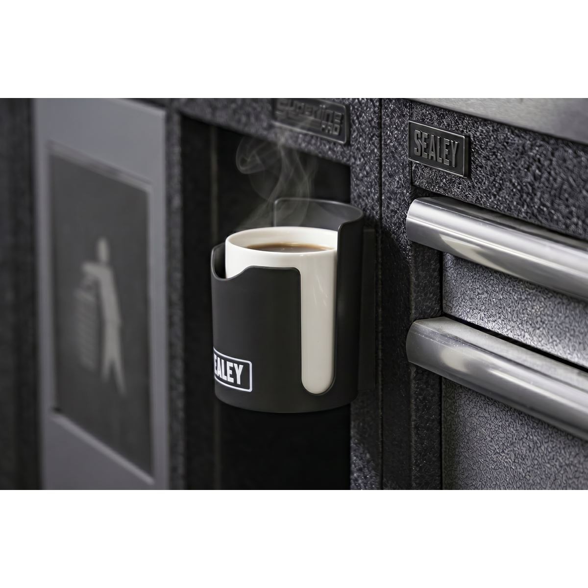 Sealey Magnetic Cup/Can Holder - Black APCHB