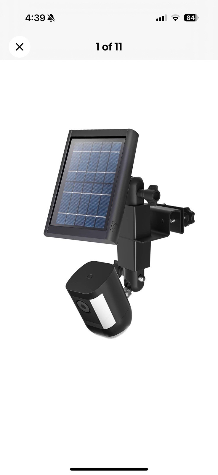 2 in 1 Gutter Mount Universal, Surveillance Camera, Solar Panel Mount.￼