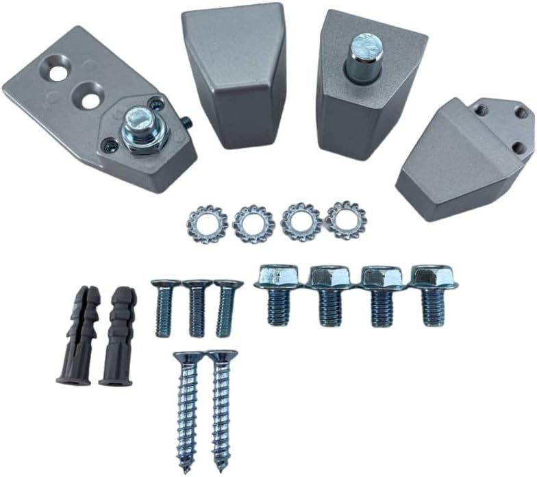 Durable Offset Reversible Pivot Set Flush-Mount for L-Shaped Commercial Doors