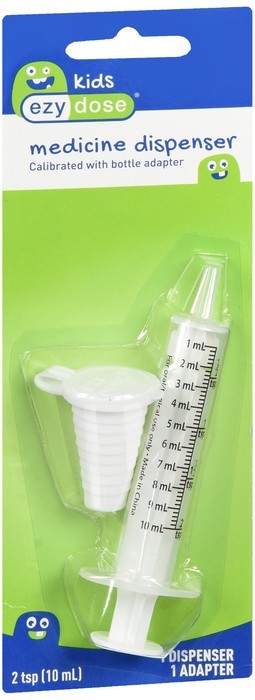Ezy Dose Kids Medicine Dispenser Calibrated with Bottle Adapter 2 tsp 1 EA