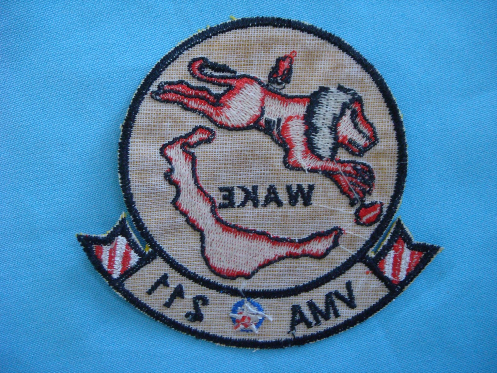 VIETNAM WAR PATCH, USMC MARINE ATTACK SQUADRON VMA-211 WAKE