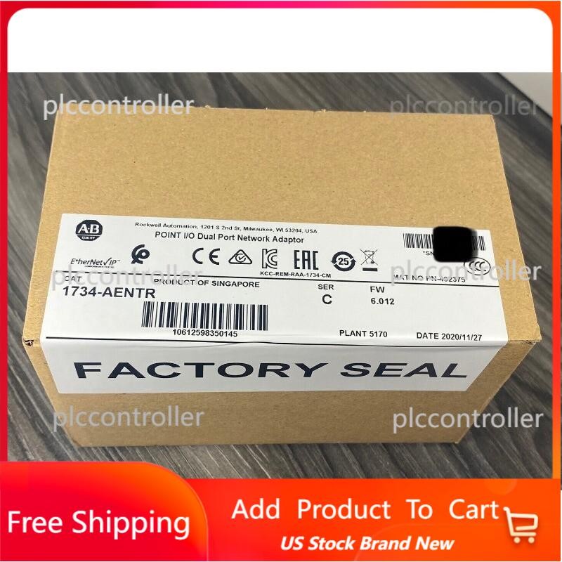 NEW Sealed Allen Bradley 1734-AENTR POINT I/O Dual Port Adaptor -USA US Free Tax