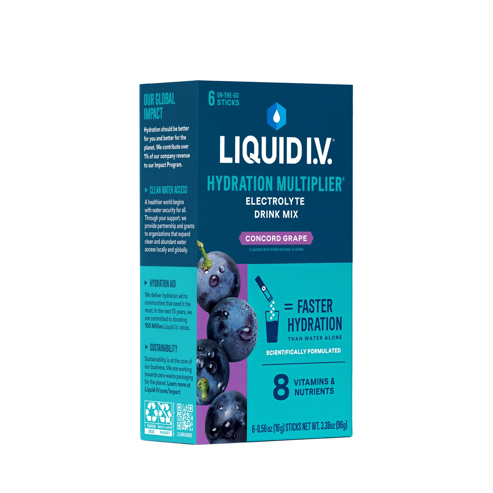 Concord Grape Hydration Electrolyte Drink Mix