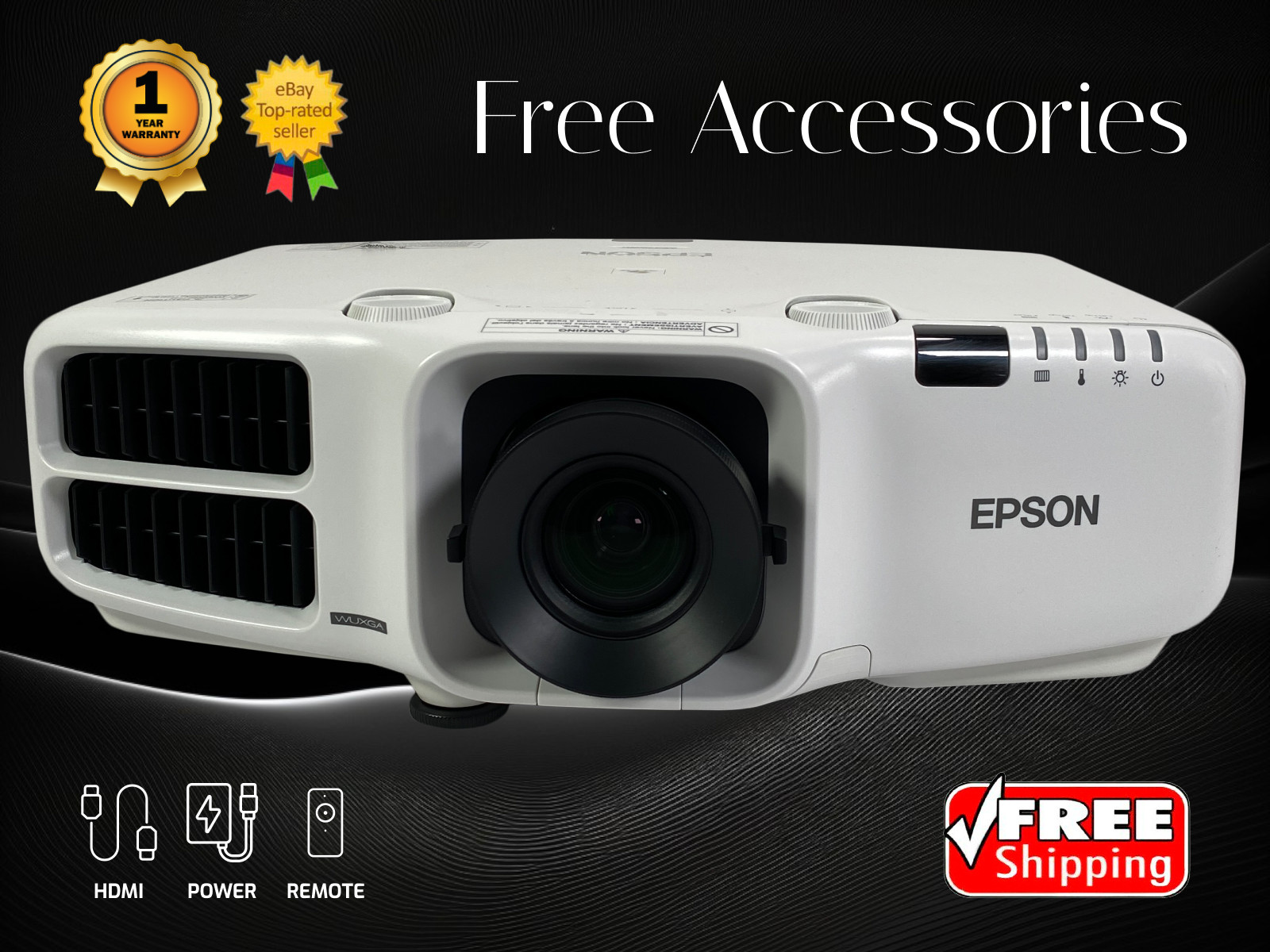 Epson Pro G6450WU 3LCD Projector 4K 4500 Lumens Edge Blending 10W Speakers WUXGA