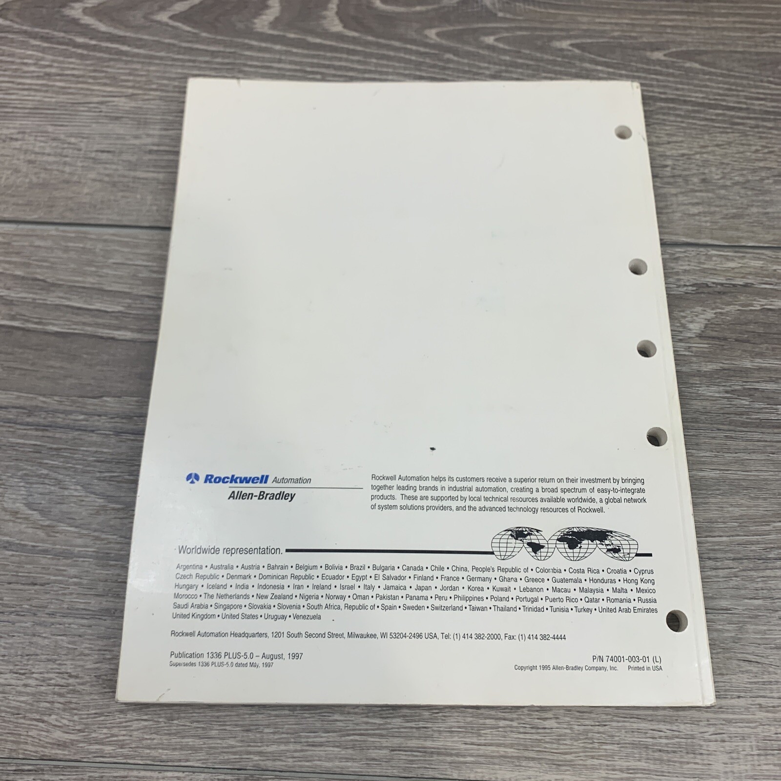 Allen-Bradley 1336 PLUS Adjustable Frequency AC Drive User Manual 1997