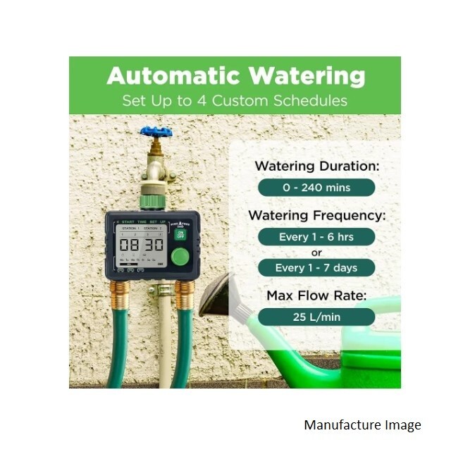 Programmable Water Timer by Pine Tree Automatic & Manual Watering System