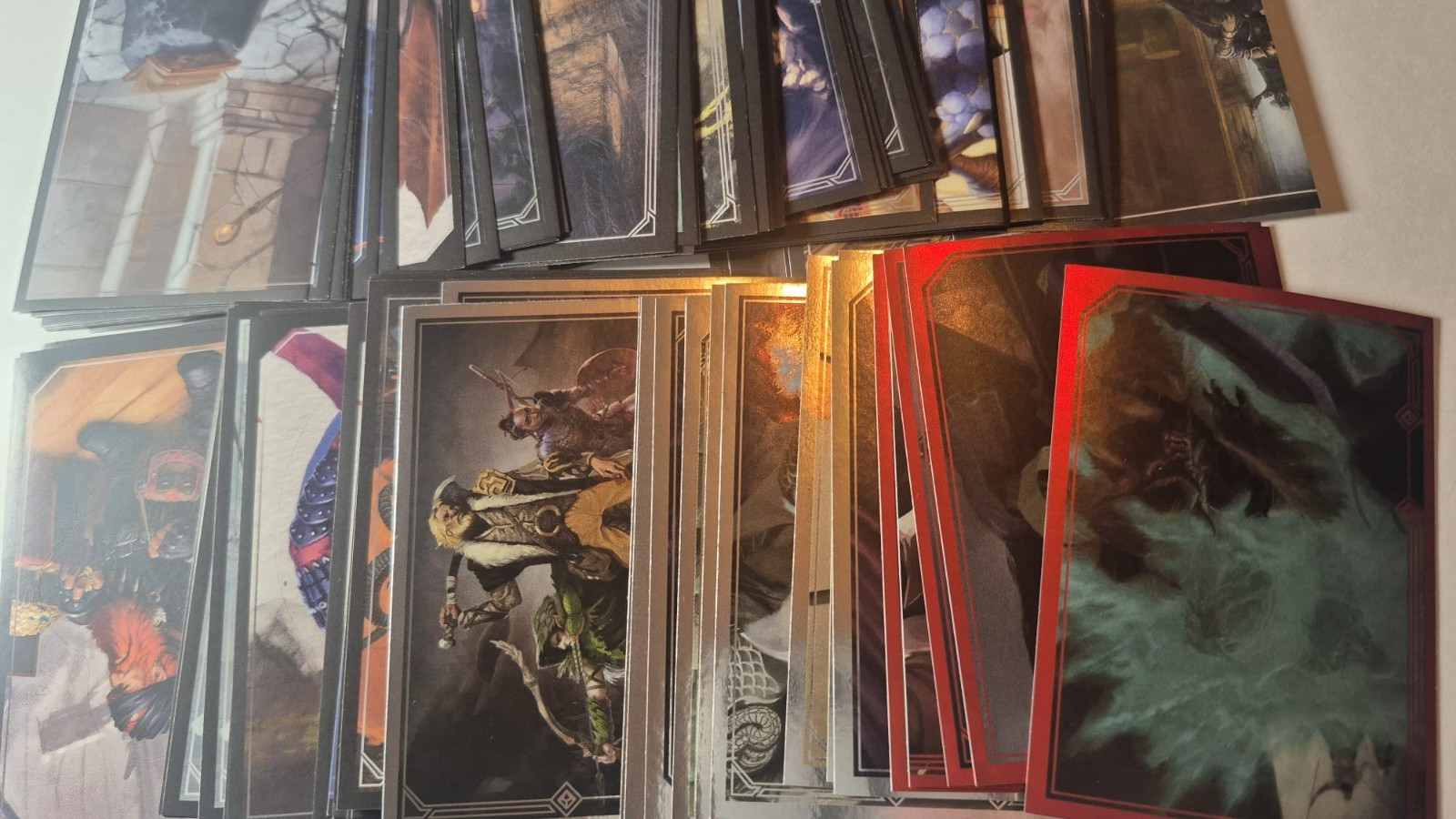 Panini Dungeons & Dragons Collectors Quest Stickers, Cards (red, silver & black)