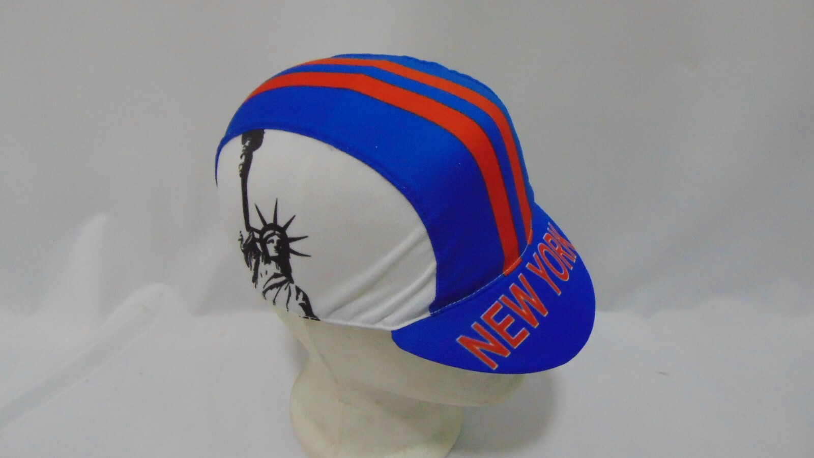 NEW YORK CYCLING CAP NY HAT CAP POLYESTER SUBLIMATED UV RAY PISTA USA CAP