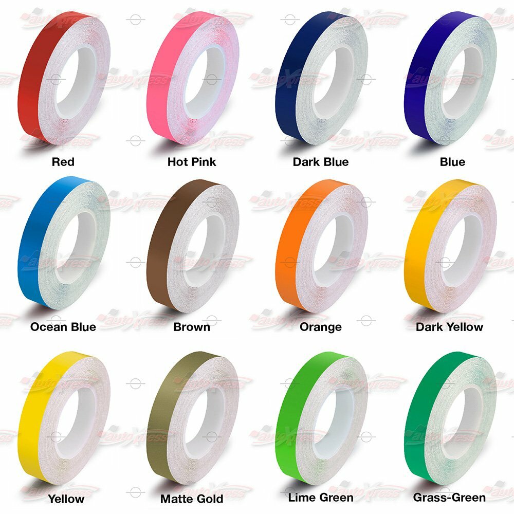 ORANGE 1/4" PIN STRIPE Car Model Motorcycle Decal Line TAPE Vinyl Sticker 6mm