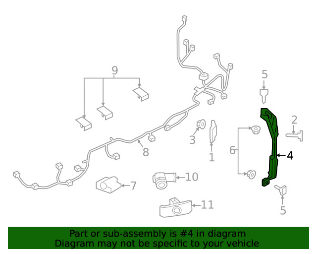 Genuine Mazda Blind Spot Detection System Warning Sensor Bracket BDTS-50-2A1A