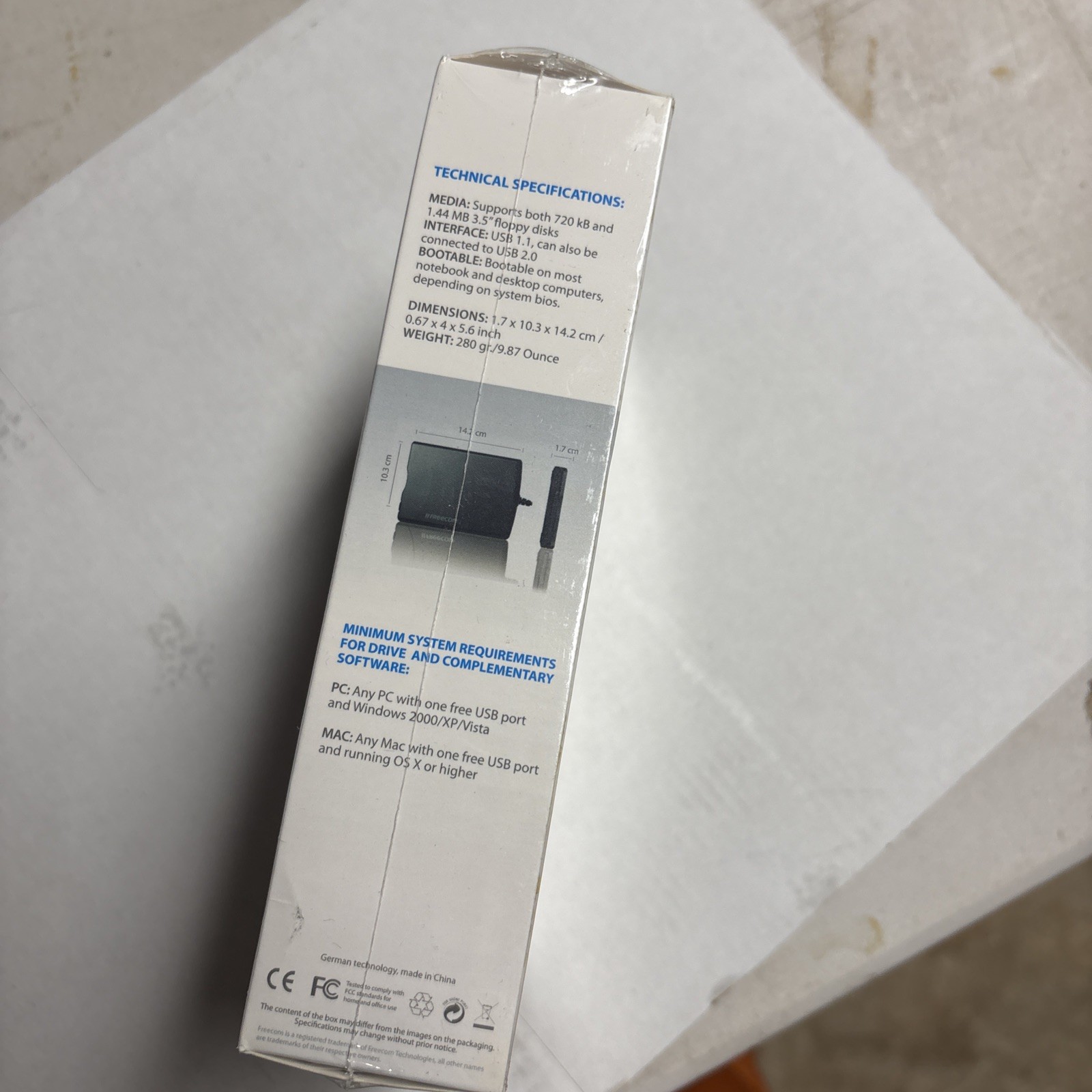FREECOM Floppy Disk Drive Brand New Sealed