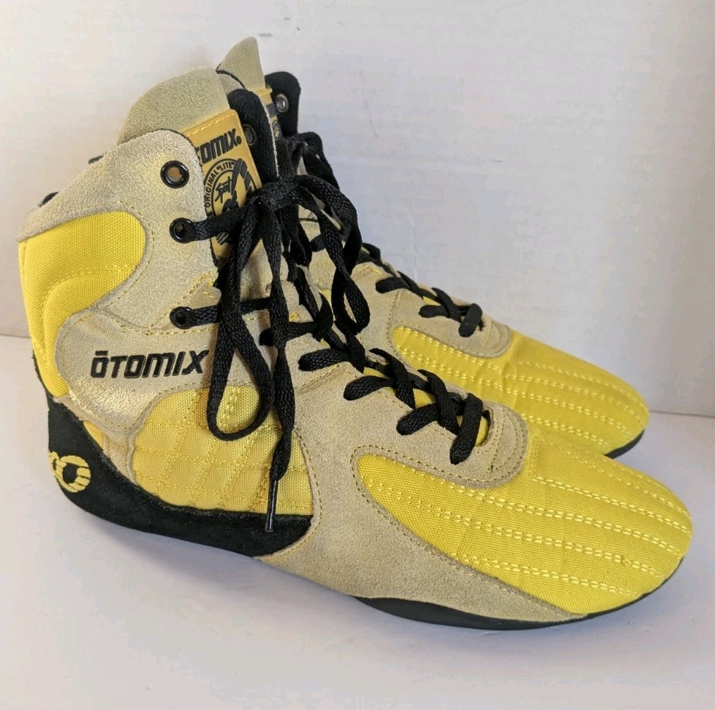Otomix Original Lite M3000 Men's 10.5 Shoes Yellow Weightlifting MMA-No Insoles